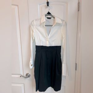 BCBGMaxAzria Black & White Dress Great Condition size 4